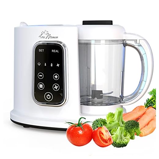 Avec Maman Baby Cuisine Robot Cocina Bebé + NUEVO 2022 + Procesador de alimentos para bebé 4 en 1 + Tritura, Cocina al vapor, Calienta biberones y potitos + Regalo bebé ideal + Libre de BPA