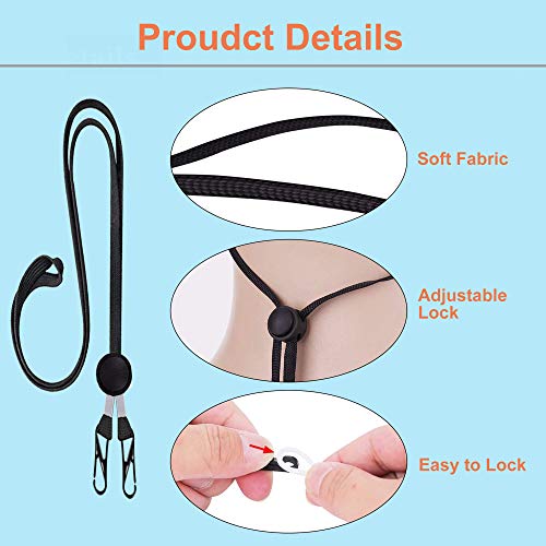Mask Lanyard, Mask Extenders/Ear Savers, Adjustable Holder, Facial and Neck Strap That can be Used conveniently in School Outdoor Sports, Suitable for Everyone, Upgraded Version 5 (Gray)