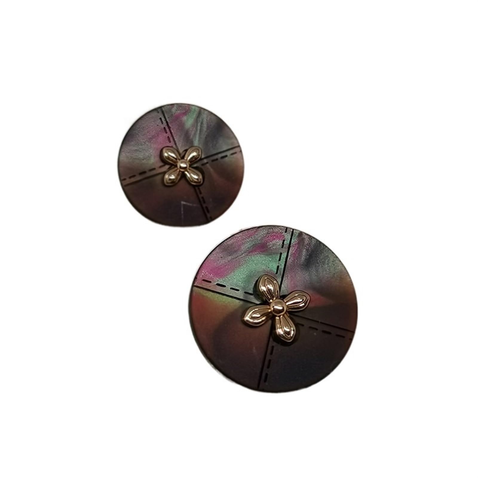 Sewing DIY Crafts Buttons 18/22MM Wholesale Sewing Buttons for Clothing Crafts Supplies Fancy Design Decor Round 5 Colors Shank Button Makers DIY Applique Shirt Button (Color : Brown, Size : 22mm 6p