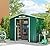Outsunny 7' x 4' Outdoor Storage Shed, Garden Tool House with Foundation Kit, 4 Vents and 2 Easy Sliding Doors for Backyard, Patio, Garage, Lawn, Green