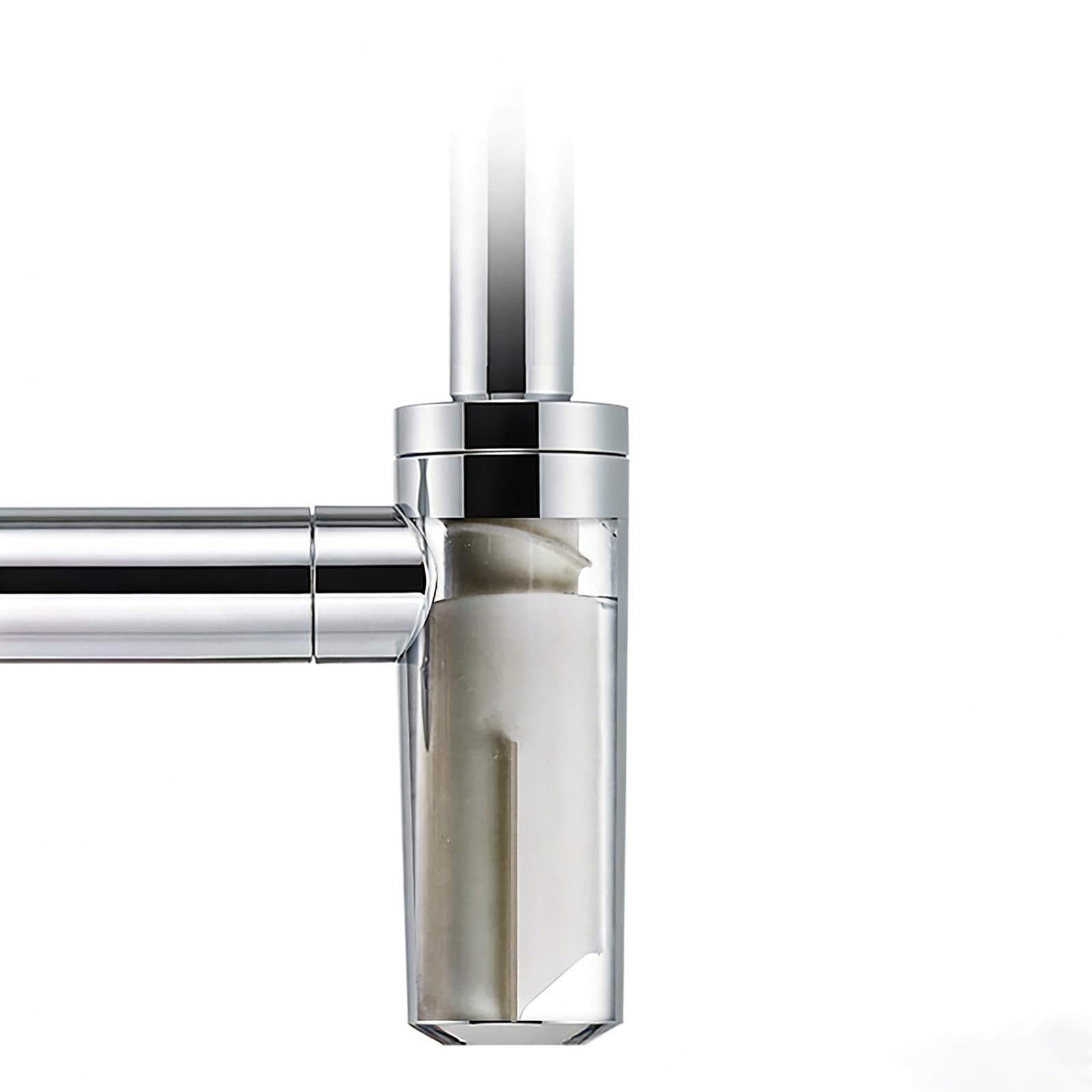 Siphon Waschbecken mit Pop Up Ablaufventil und Überlauf,Höhenverstellbares,Geruchsdichte,Ablauf Garnitur Siphon Küchenspüle