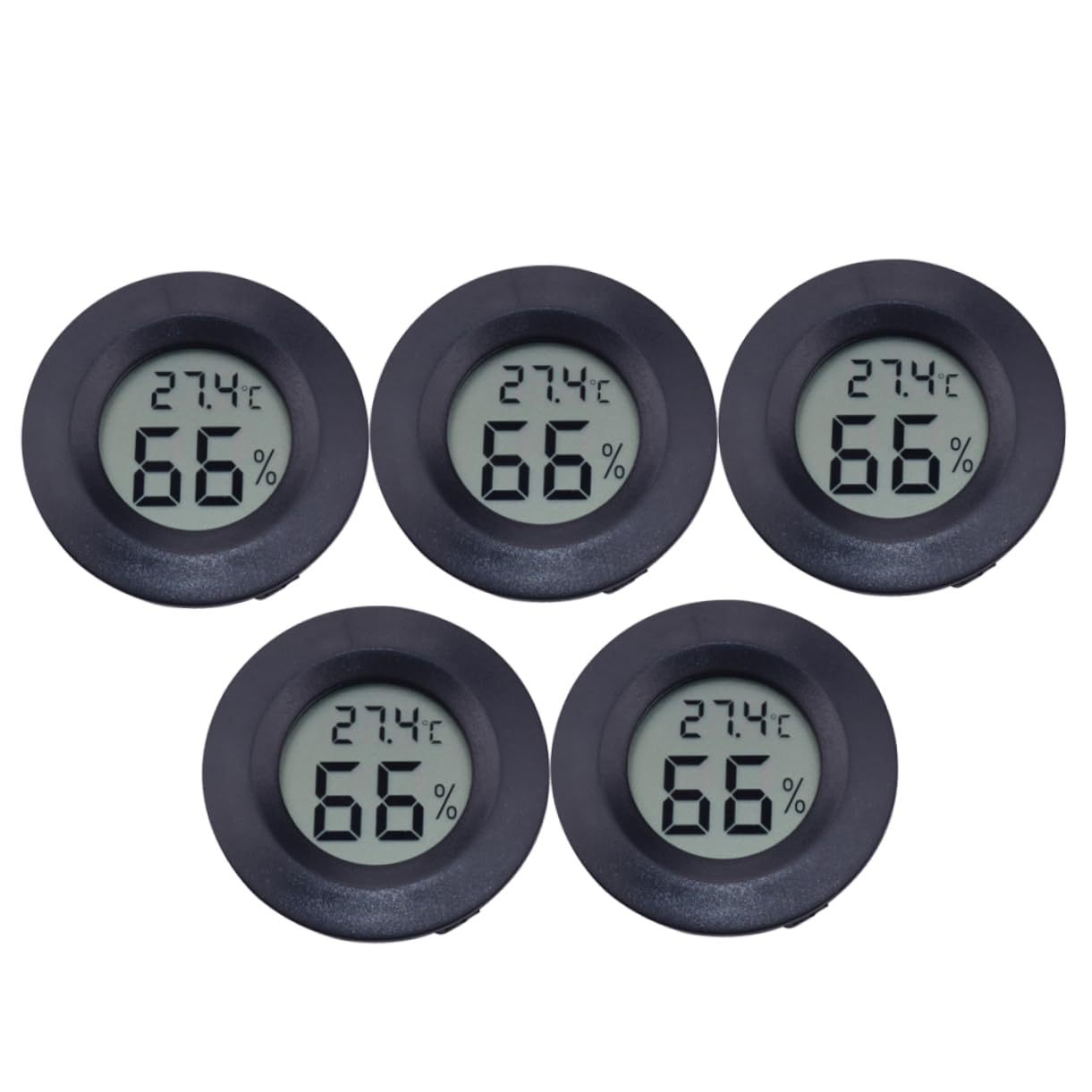 POPETPOP 15piezas Higrómetro Digital De y Para Reptiles Medidor De y Portátil Para Tiendas De y Negro