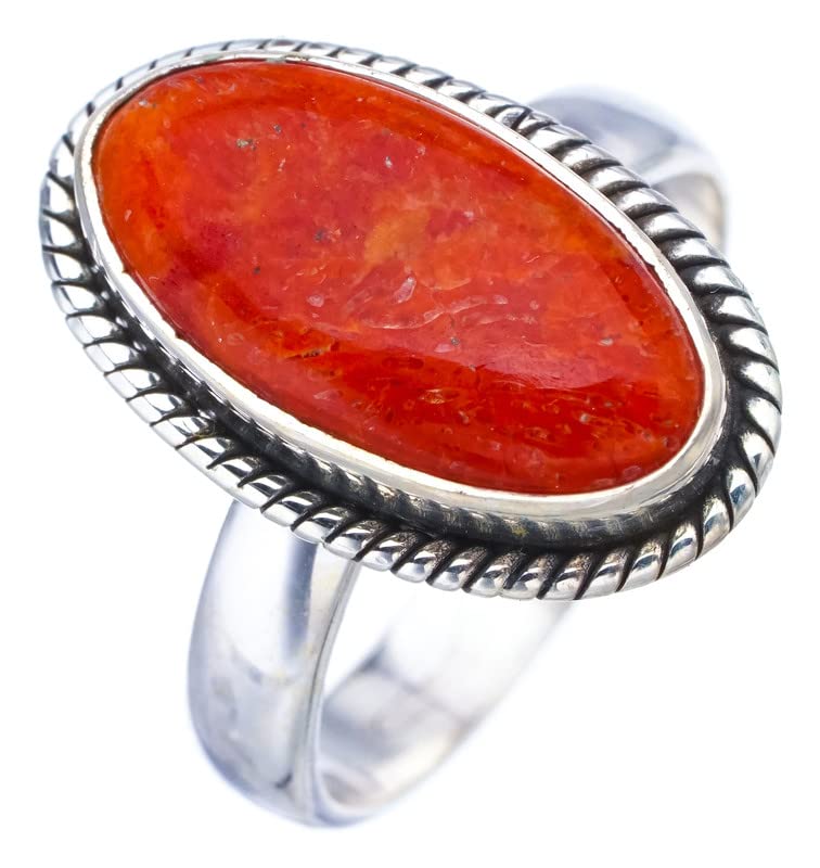 Bague calcite naturelle StarGems argent 925 pour éviter les bijoux ternes