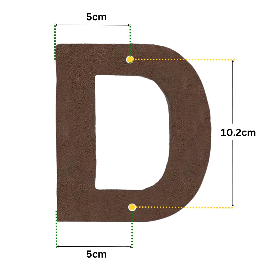 Plaque Numero Maison N° De Maison - En Fonte - Couleur Marron