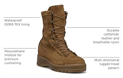 Belleville C790 Steel Toe Tactical Boots for Men, Waterproof, EH-Rated