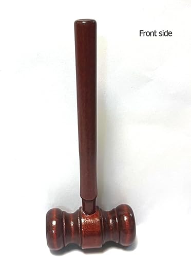 Miniatura 3 de Aliotech Gavel de madera para sala de tribunales, accesorio de disfraz de juez, accesorios de disfraz de justicia, accesorios para Halloween, fiesta