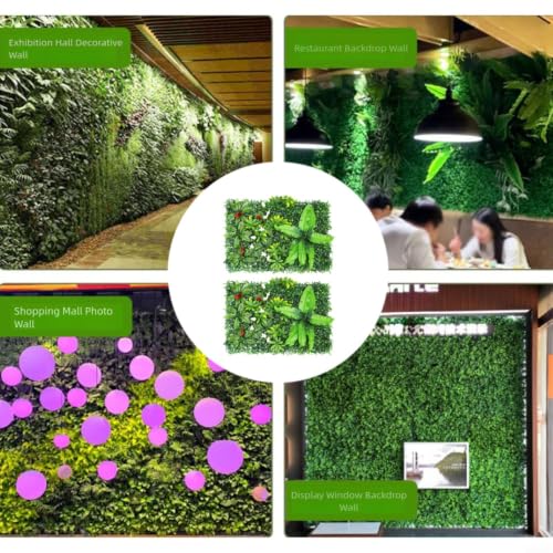 Paneles de seto artificial verde para transformar terrazas y crear jardines verticales 6