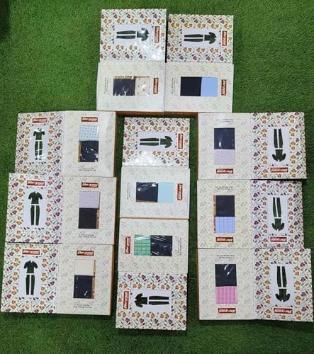 Image of Unstitched Plain Shirt and Trouser Fabric Combo Gift set - Cotton Blend Material - 2.25m Shirt Cloth - 1.20m Pant Cloth
