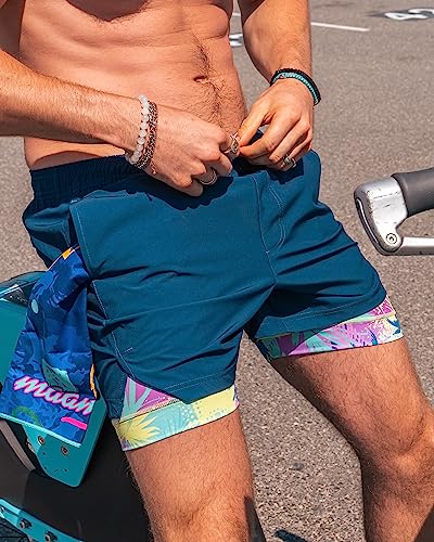 Image of maamgic Mens 5 inch Gym Running Shorts for Men 2 in 1 Quick Dry Workout Athletic Shorts