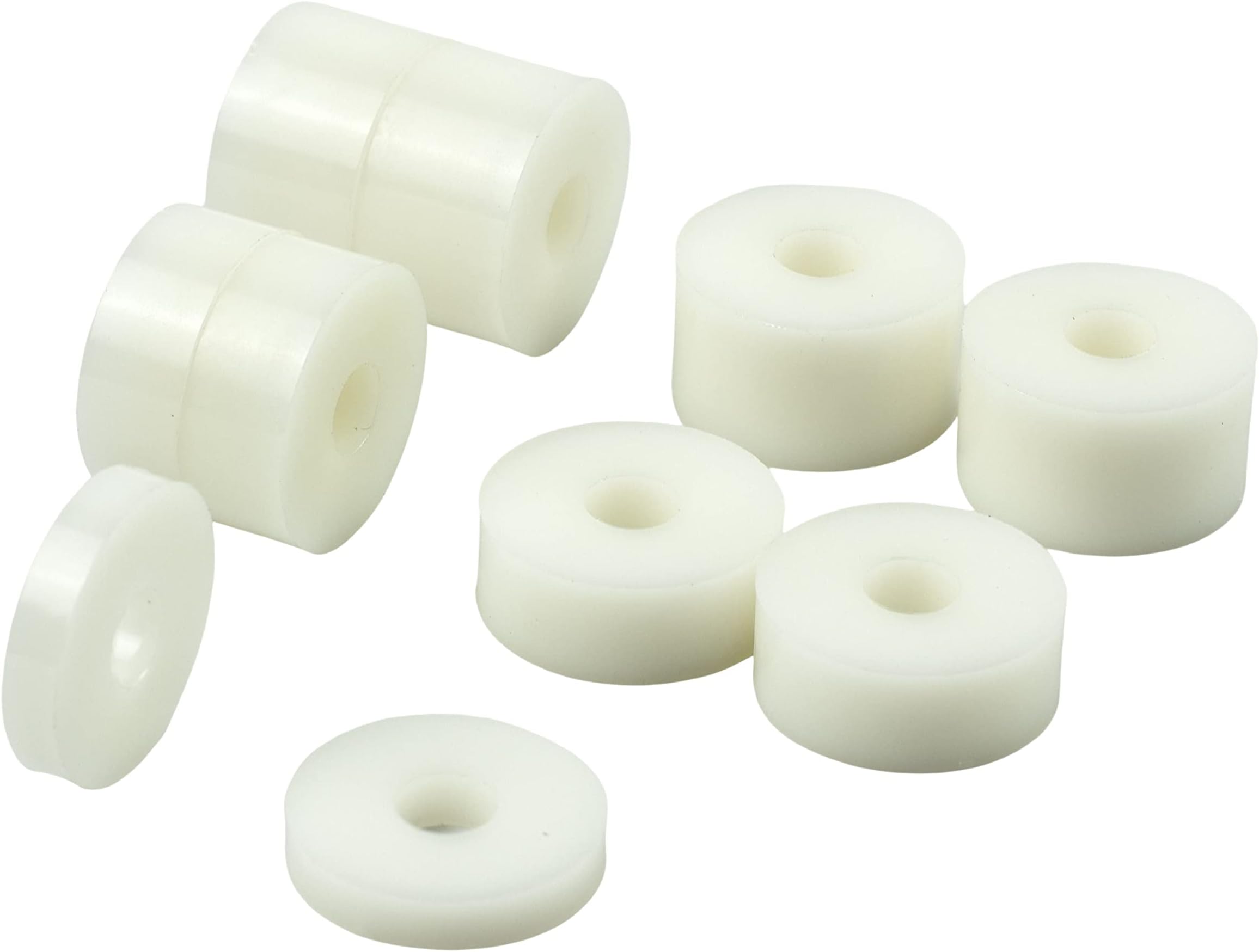 Glaks Assortiment De 150 Entretoises Rondes En Nylon, 10 Tailles, Diamètre Extérieur 11 Mm ID 6,2 Mm Pour Vis M6, Tube Rond Droit, Entretoises En Nylon (3 Mm, 4 Mm, 5 Mm, 8 Mm, 10 Mm, 12 Mm, 15 Mm, 18