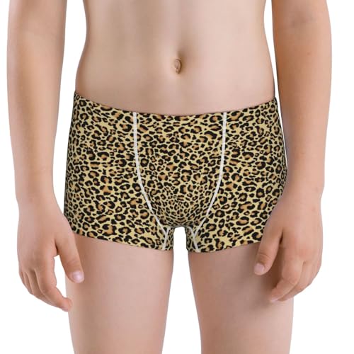 Boys' Cotton Boxer Brief Soft Underwear-Leopard1
