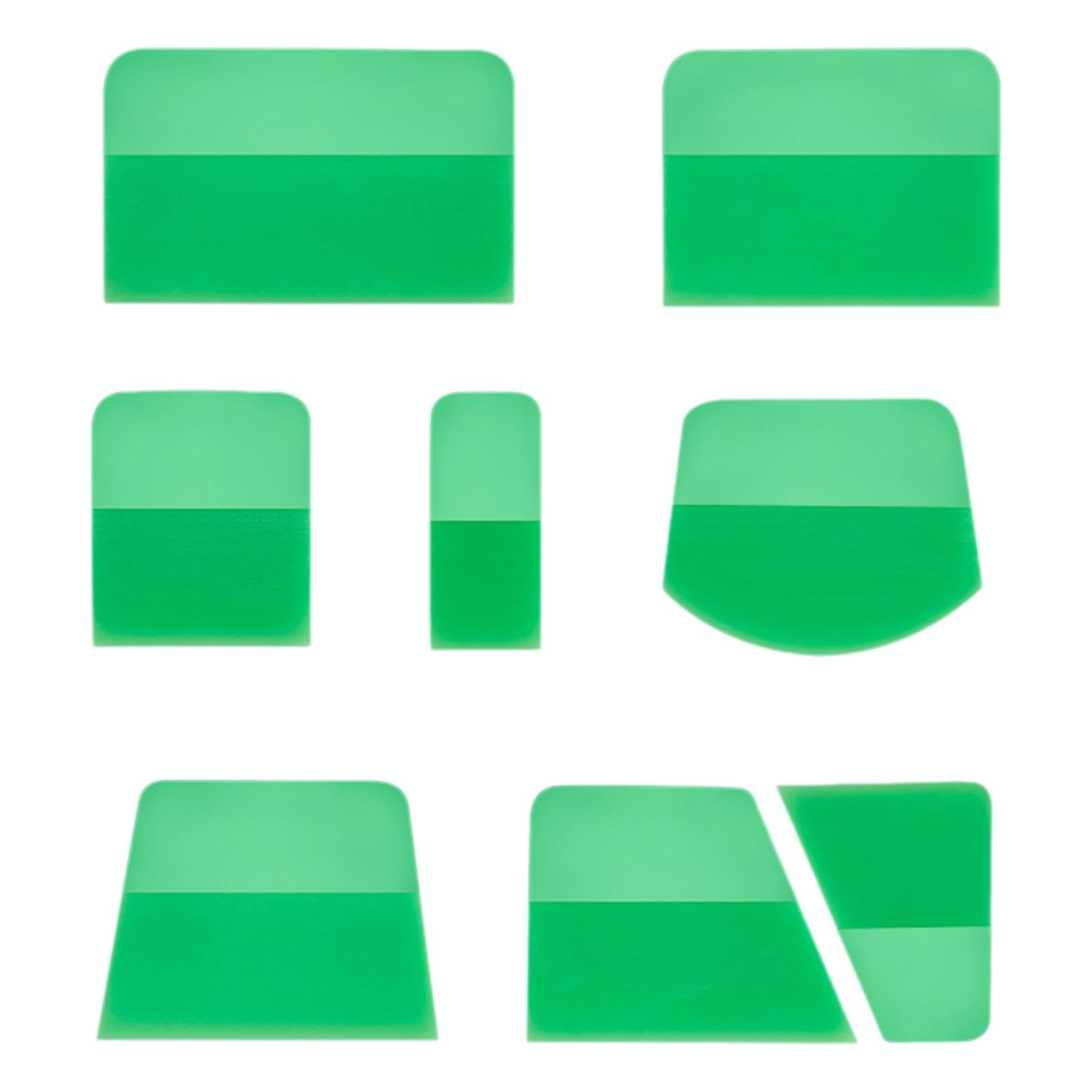 Automotive parts 8x for PPF Squeegees TPU for Paint Protection Film Installations(Green)