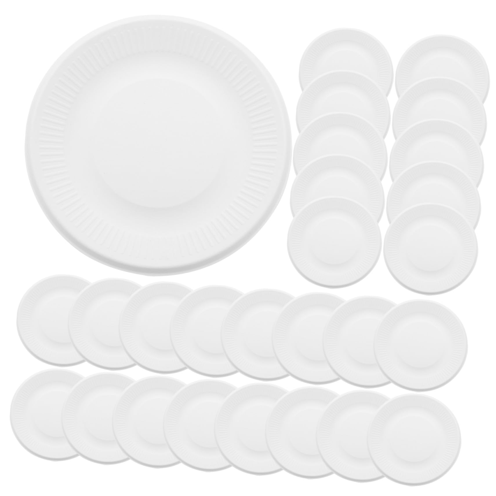 200 Pezzi Piatti Spessi per Dessert Usa e Getta Resistenti e Compatti per Dolci Antipasti e Snack Feste e Matrimoni