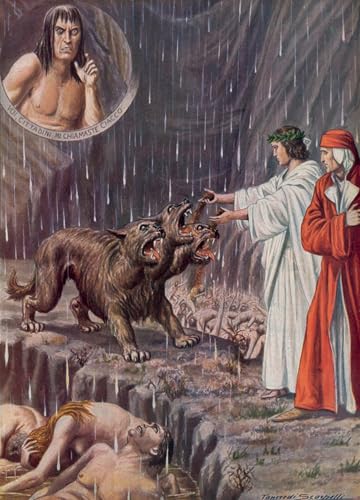 Tableau Divine Comédie de Dante pour Décoration de la Chambre à Coucher