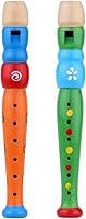 Vista 1 de Tovip - 2 instrumentos musicales de madera para niños, instrumento musical de educación temprana, grabadora de viento de madera, juguete educativo