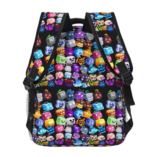 Cute Cartoon Game Backpack All Over Print Anime Backpack for College Laptop Travel,Fit Laptop Up to 17inch Daypacks Backpacks School backpack Laptop Bags Study Travel Work by Generic - Used condition - Image 4