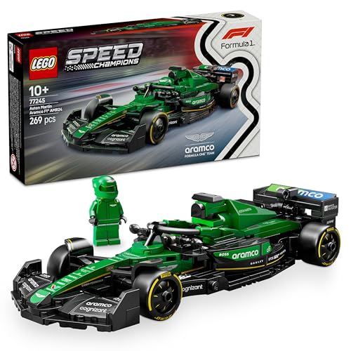 Image of LEGO Speed Champions Aston Martin Aramco F1 AMR24 Race Car Vehicle Set 77245 Building Blocks Toys for 10+ Gift for Boys and Girls