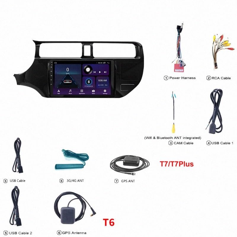 Radio coche Bluetooth manos libres comandos al volante Saipa Pride 2020 6