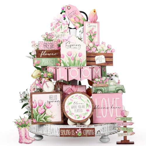 Bucherry Tulip Tray Decor Set