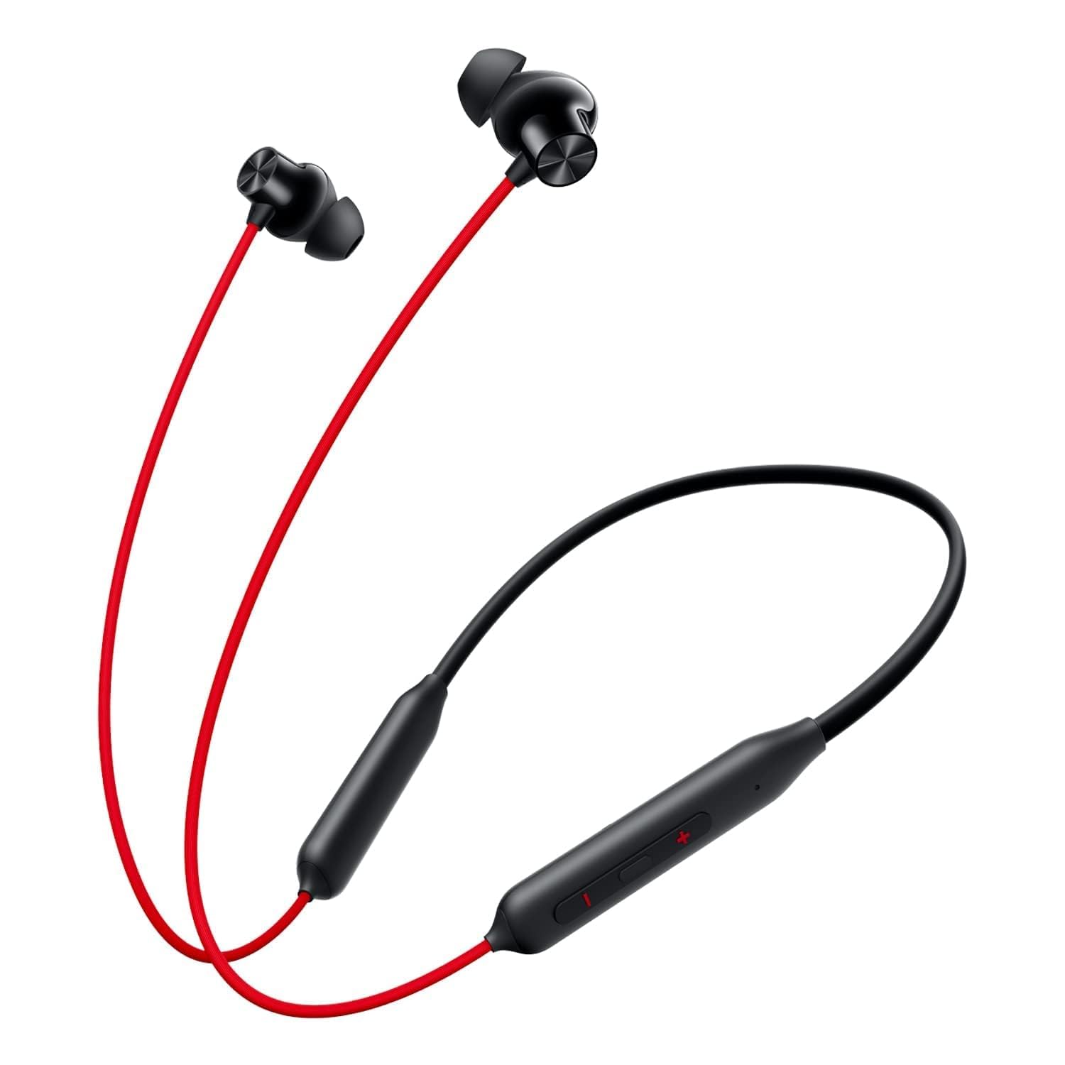 Tunifi Bullets Wireless Z2 ENC Bluetooth in-Ear Earphones with Mic, 28 Hrs Battery (red)