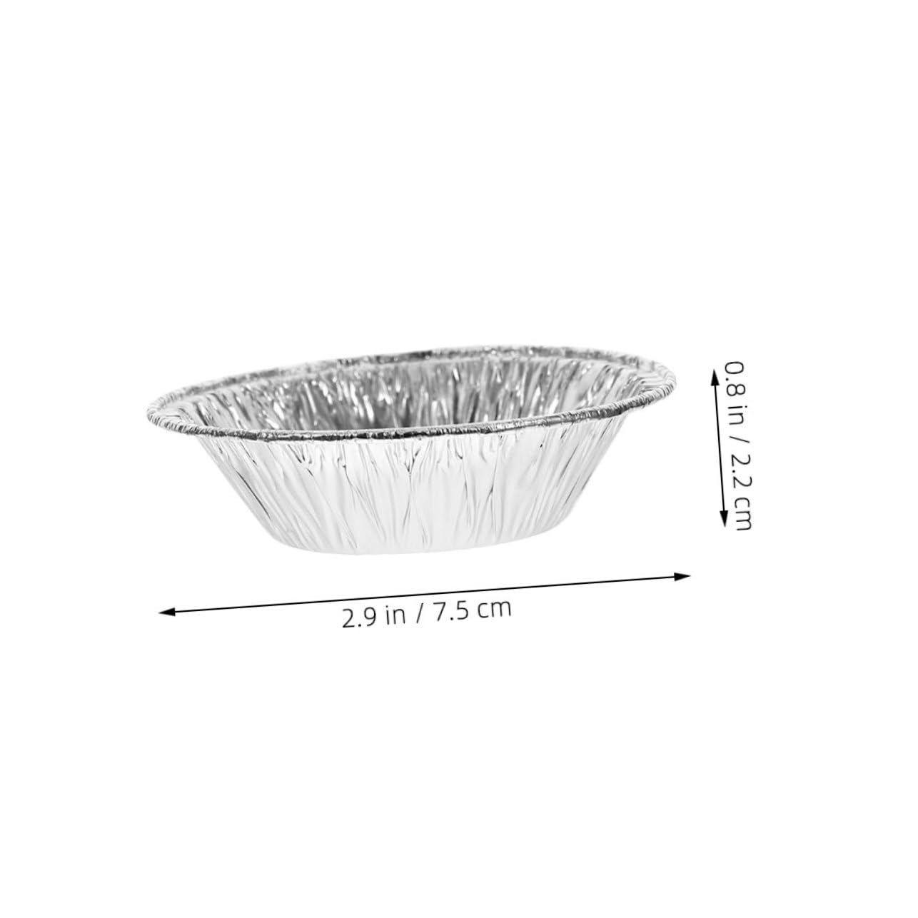600 Piezas Moldes para Tartaletas de Hojalata Desechables Bandejas Redondas de Aluminio para Hornear Tartas Moldes para Pasteles y Postres Resistente Altas Temperaturas Uso Hornos