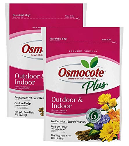Osmocote Smart-Release Plant Food Plus Outdoor & Indoor, 8 lbs (2 Pack)