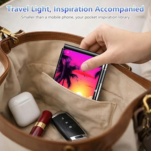 Porte-bloc métallique flip et mini notepad rechargeable avec stylo pour notes de poche