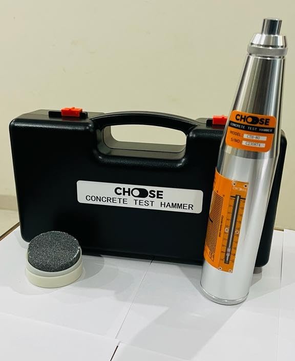 Image of Concrete Rebound Hammer Portable Hardness Tester Schmidt Hammer for Testing Concrete