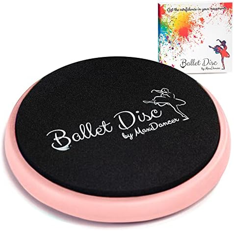 Ballet Turning Disc for Dancers, Gymnastics and Ice Skaters. Portable Turn Board for Dancing on Releve. Make Your Turns, Pirouette and Balance Better. (Pink)