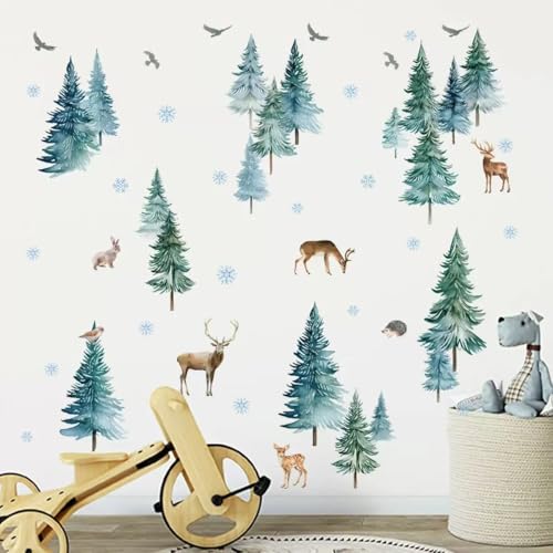 Vinilos decorativos de árbol de Navidad 2 hojas 90x28.5 cm miniatura 5
