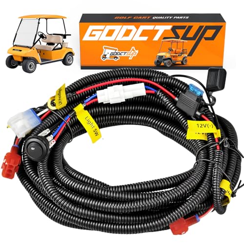 GODCTSUP Upgrade Golf Cart Light Wire Harness for Club Car