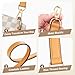 DOIAPUOS Vachetta Leather Replacement Shoulder Strap, Short Purse Strap Conversion Kit for Handbags, Compatible for Gracefull tote soft with Dauphine Bags Brown(Width:0.7in&Length:31.5in)