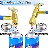 Refrigerator Freon Recharge Kit, R134a Refrigerant Recharge Kit, Fridge Recharge Kit, with 1 BPV31 Bullet Piercing Tap Valve, 1 R134a Self-Sealing Adapter, for Home AC Refrigerant System #2