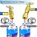 Refrigerator Freon Recharge Kit, R134a Refrigerant Recharge Kit, A/C R134a Refrigerator Freon Recharge Kit, with Bullet Piercing Tap Valve, R134a Self-Sealing Adapter, for Home AC Refrigerant System