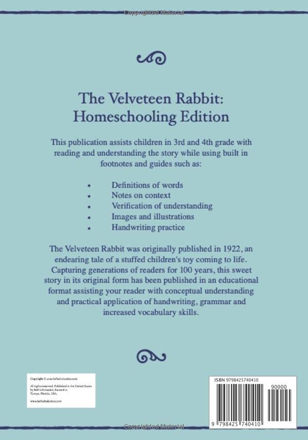 Vista 2 de The Velveteen Rabbit Homeschooling Edition