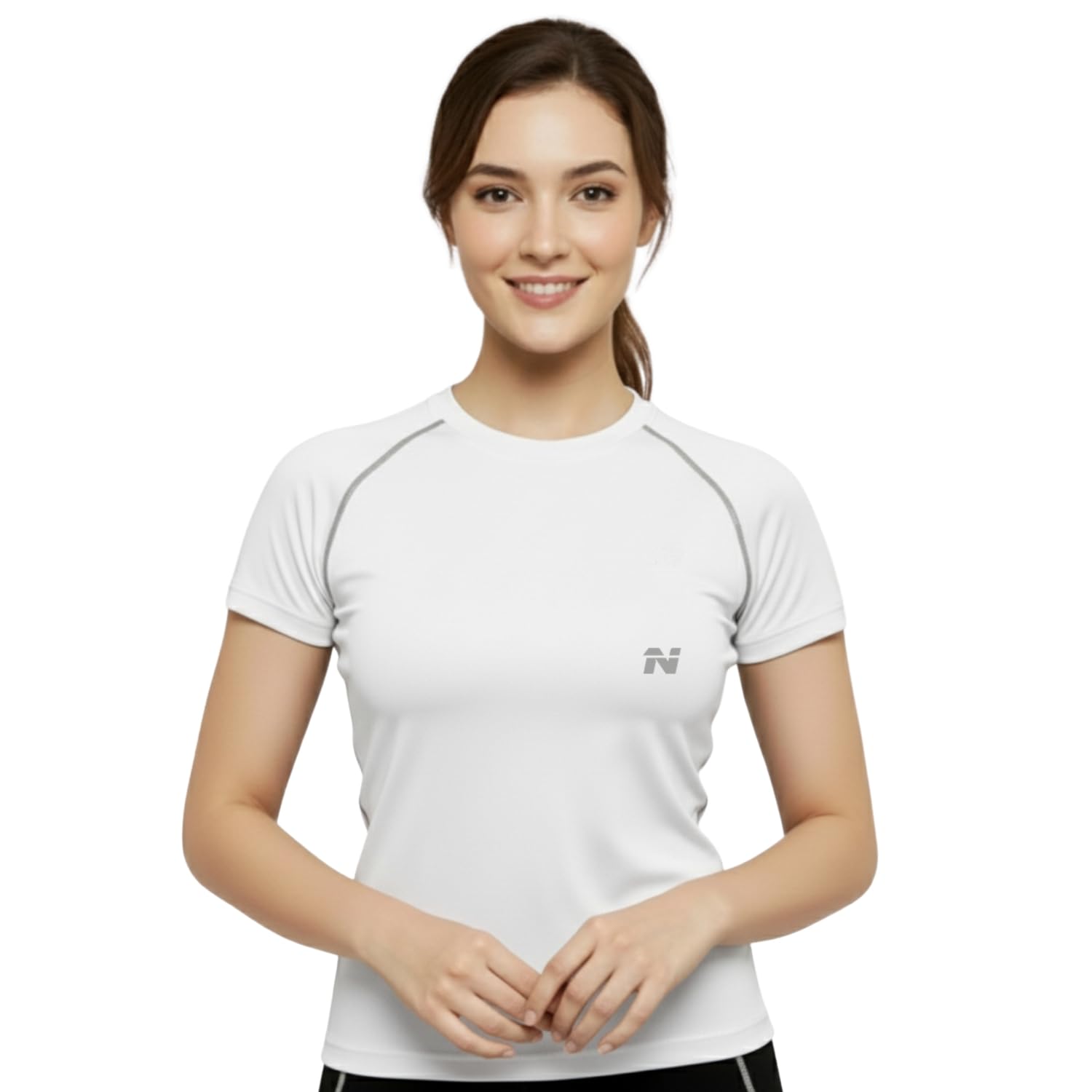 ninq women’s long sleeve compression t-shirt for gym, running, yoga & sports wear