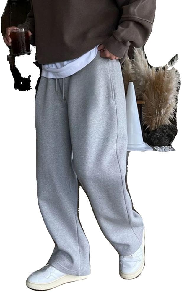 Heavyweight Sports Sweatpants for Men in The Summer of, Straightleg Casual Wideleg Long Pants