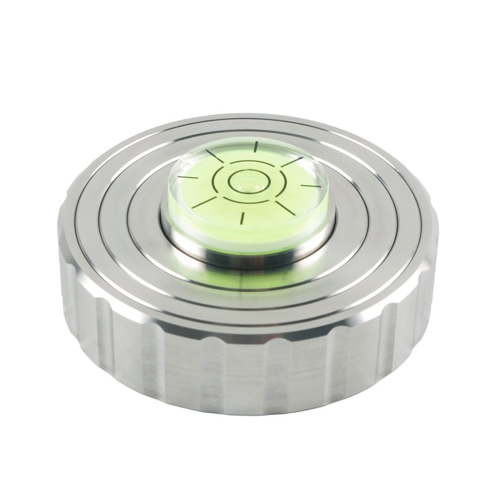 Stabilisateur de platine en aluminium pour tourne-disque vinyle LP, argent, poids 758 g