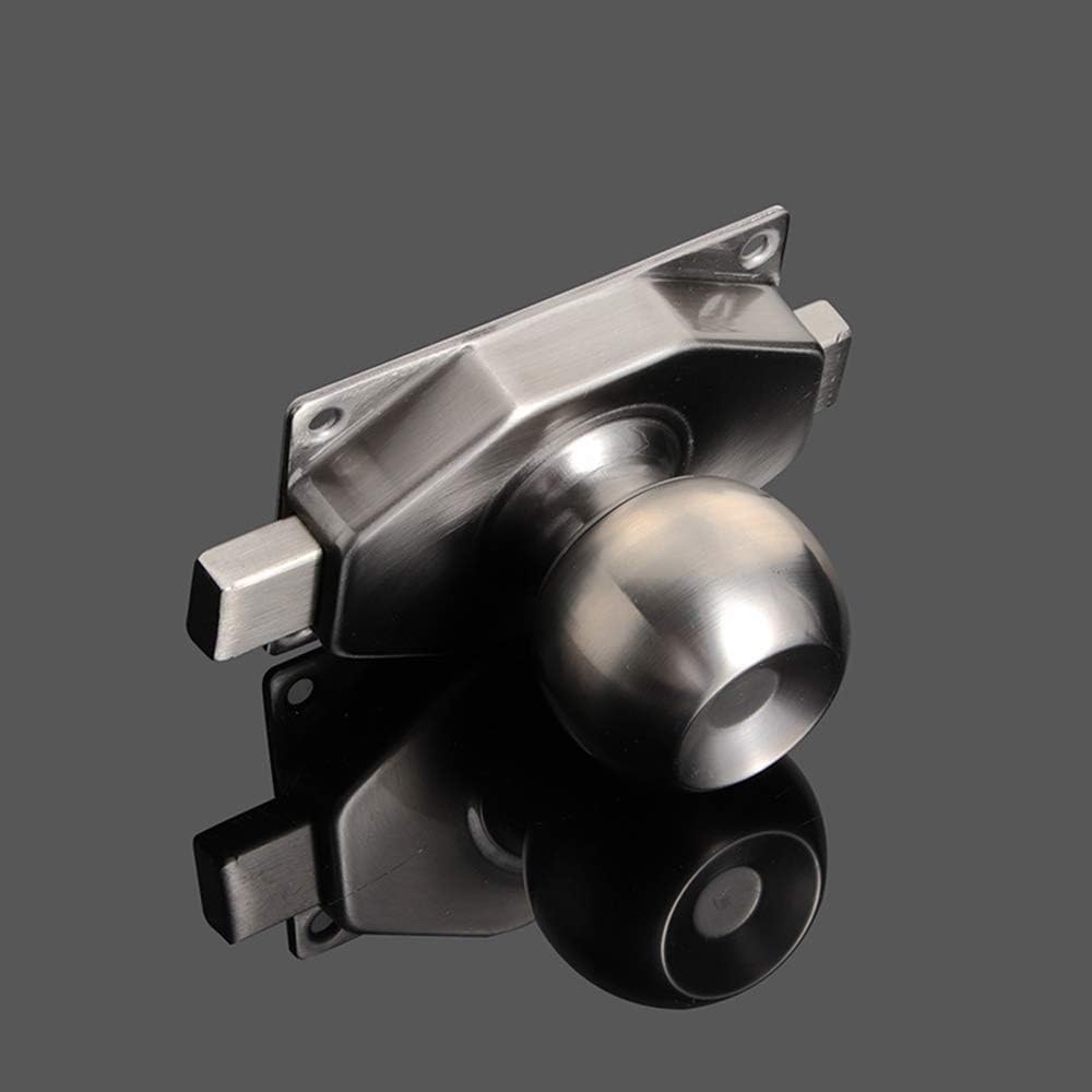 Stainless Steel Rotate Bolt Gate Knob Latch Safety Door Slide Lock Brushed Finish