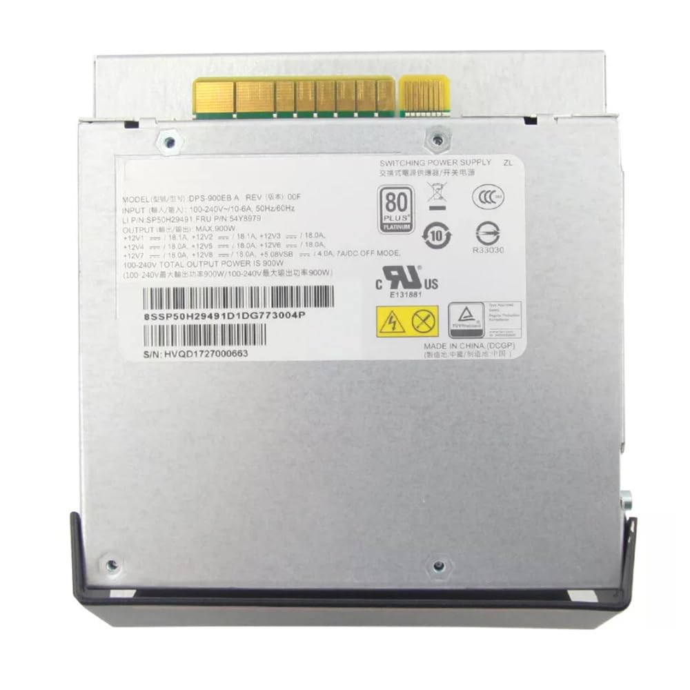 Bloc d'alimentation DPS-900EB A 54Y8979 SP50H29491 pour station de travail ThinkStation P520 P620 P720 900 W