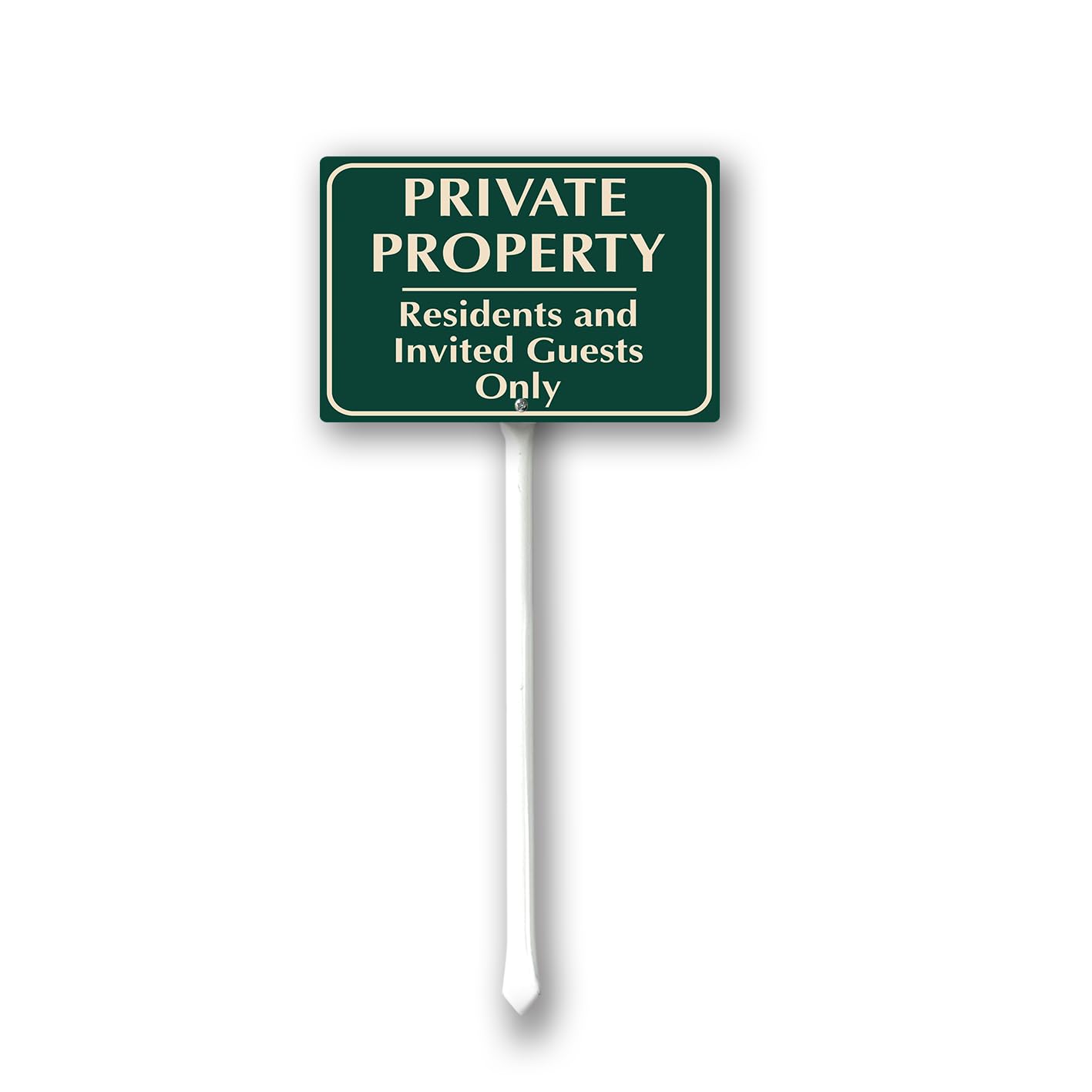 Geroclonup Private Property Yard Sign with Stakes 12in×8in, Sturdy Aluminum Yard Signs Rust Free, Notice and Reminder to the Public Perfect for Habitat Enhancement Areas and Parks — image 1