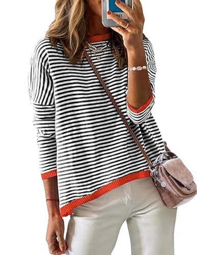 Image of Zeagoo Sweaters for Women Fall Outfits Trendy 2025 Long Sleeve Shirts Bussiness Casual Knit Pullover Sweater Tops