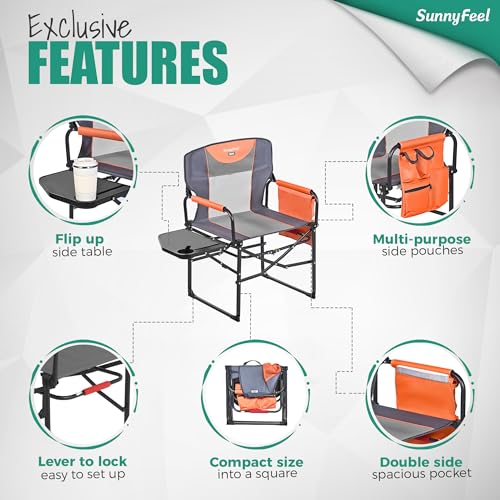 SUNNYFEEL Oversized Camping Directors Chair AC3008K の商品画像 6