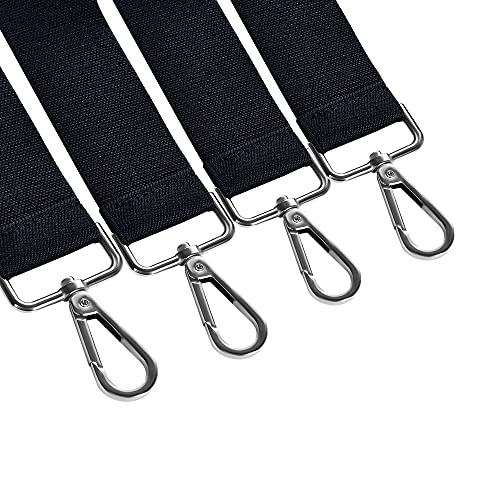 Suspenders For Men Heavy Duty X-Black,Suspenders Wide Adjustable,Men's Suspenders Black With 4 Snap Hooks,Hook Suspenders For Men #TOP3