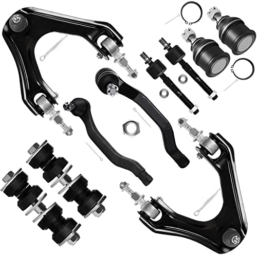 SCITOO 10pcs Front Suspension Kit Upper Control Arm Inner Outer Tie Rod End Sway Bar Link Lower Ball Joint Fit 1994-1997 for Accord 1997-1999 For Acura CL