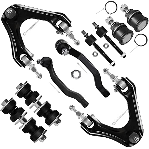 Scitoo 10Pcs Front Suspension Kit Upper Control Arm Inner Outer Tie Rod End Sway Bar Link Lower Ball Joint Fit 1994-1997 For Accord 1997-1999 For Acura Cl #TOP15