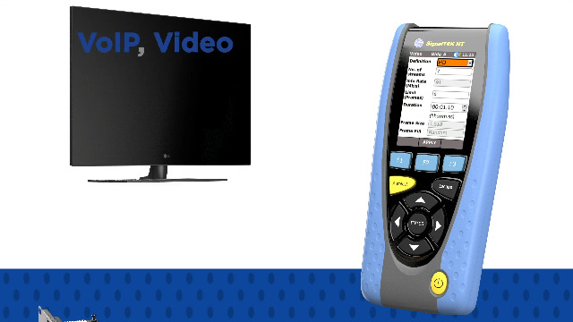 Image of TREND Networks | R156005 | SignalTEK NT | Touchscreen Copper & Fiber Network Transmission & Bandwidth Tester Kit | Troubleshoot Data Cabling & Ethernet Network Issues