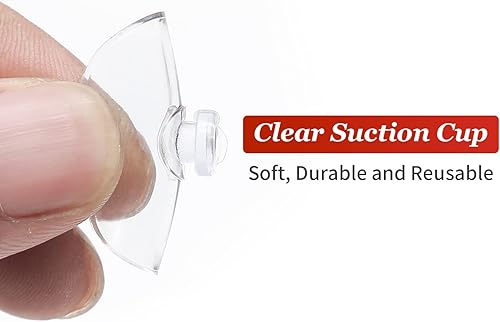 Miniatura 2 de Litoexpe 30 ventosas transparentes sin ganchos sin agujeros, pequeñas almohadillas profesionales para decoración y organización del hogar, 1.2