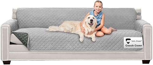 Miniatura 125 de Sofa Shield Funda Deslizable Patentada para Sofá Seccional, Protector de Cojín, Diseño de EE. UU. Reversible Resistente a Manchas y Desgarros de