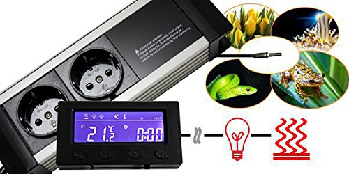 Thermostat Horloge Alarme Aquarium Terrarium Digital *Affichage - Externe* TXB
